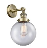 LED Wall Sconce by Innovations - Franklin Restoration Collection, Antique Brass Finish - 203SW-AB-G202-8-LED