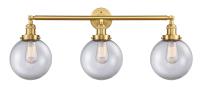 LED Bath Vanity by Innovations - Franklin Restoration Collection, Satin Gold Finish - 205-SG-G202-8-LED