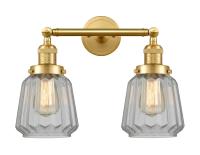 LED Bath Vanity by Innovations - Franklin Restoration Collection, Satin Gold Finish - 208-SG-G142-LED
