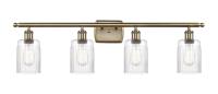 Four Light Bath Vanity by Innovations - Ballston Collection, Antique Brass Finish - 516-4W-AB-G342