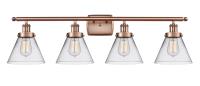 Four Light Bath Vanity by Innovations - Ballston Urban Collection, Antique Copper Finish - 916-4W-AC-G42