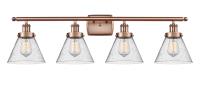 LED Bath Vanity by Innovations - Ballston Urban Collection, Antique Copper Finish - 916-4W-AC-G44-LED