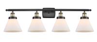 LED Bath Vanity by Innovations - Ballston Urban Collection, Black Antique Brass Finish - 916-4W-BAB-G41-LED