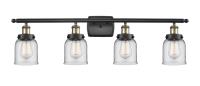 Four Light Bath Vanity by Innovations - Ballston Urban Collection, Black Antique Brass Finish - 916-4W-BAB-G52