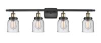 Four Light Bath Vanity by Innovations - Ballston Urban Collection, Black Antique Brass Finish - 916-4W-BAB-G54