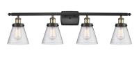 Four Light Bath Vanity by Innovations - Ballston Urban Collection, Black Antique Brass Finish - 916-4W-BAB-G64