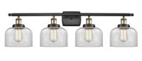 Four Light Bath Vanity by Innovations - Ballston Urban Collection, Black Antique Brass Finish - 916-4W-BAB-G72