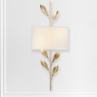 Two Light Wall Sconce by Crystorama - Broche Collection, Antique Gold Finish - 501-GA