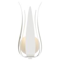 One Light Wall Sconce by Crystorama - Broche Collection, Matte White Finish - 511-MT