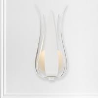 One Light Wall Sconce by Crystorama - Broche Collection, Matte White Finish - 511-MT