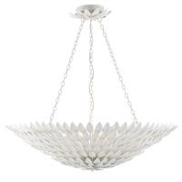 Eight Light Chandelier by Crystorama - Broche Collection, Matte White Finish - 519-MT