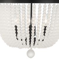 Four Light Chandelier by Crystorama - Rylee Collection, Matte Black Finish - 604-MK-FR
