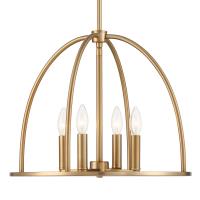 Four Light Chandelier by Crystorama - Abbott Collection, Vibrant Gold Finish - ABB-3004-VG