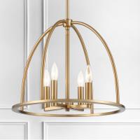 Four Light Chandelier by Crystorama - Abbott Collection, Vibrant Gold Finish - ABB-3004-VG