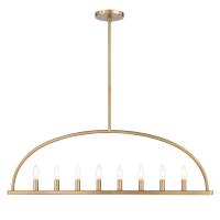 Eight Light Chandelier by Crystorama - Abbott Collection, Vibrant Gold Finish - ABB-3007-VG