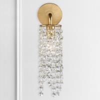 One Light Wall Sconce by Crystorama - Gabrielle Collection, Antique Gold Finish - GAB-B7311-GA