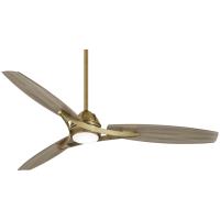 65"Outdoor Ceiling Fan by Minka Aire - Molino Collection, Soft Brass Finish - F742L-SBR