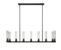 Nine Light Linear Chandelier by Z-Lite - Beau Collection, Bronze Finish - 3031-9L-BRZ