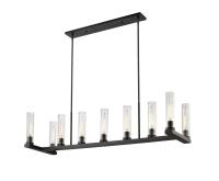 Nine Light Linear Chandelier by Z-Lite - Beau Collection, Bronze Finish - 3031-9L-BRZ