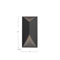 LED Outdoor Wall Mount by Kuzco Lighting - Indio Collection, Black Finish - EW60312-BK