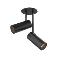 LED Semi-Flush Mount by Kuzco Lighting - Downey Collection, Black Finish - SF15702-BK