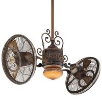 42"Performance Fan by Minka Aire - Traditional Gyro Collection, Belcaro Walnut Finish - F502L-BCW