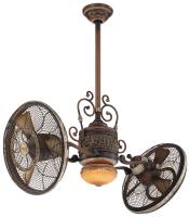 42"Performance Fan by Minka Aire - Traditional Gyro Collection, Belcaro Walnut Finish - F502L-BCW
