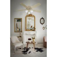 54" Ceiling Fan by Minka Aire - Classica Collection, Provencal Blanc Finish - F759L-PBL