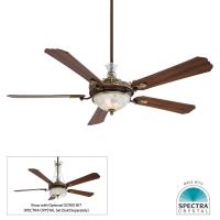 68"Ceiling Fan by Minka Aire - Cristafano Collection, Belcaro Walnut Finish - F900L-BCW