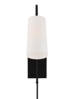 One Light Wall Sconce by Crystorama - Alexa Collection, Matte Black Finish - ALX-4501-MK