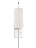 One Light Wall Sconce by Crystorama - Alexa Collection, Polished Nickel Finish - ALX-4501-PN