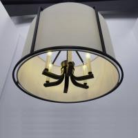 Six Light Pendant by Crystorama - Carlyn Collection, Black Finish - CAR-9206-BK