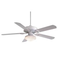 54" Ceiling Fan by Minka Aire - Sundowner Collection, White Finish - F589-WH