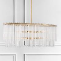 Eight Light Chandelier by Crystorama - Bleecker Collection, Antique Gold Finish - 398-GA
