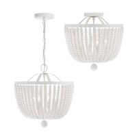 Four Light Chandelier by Crystorama - Rylee Collection, Matte White Finish - 604-MT