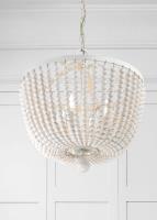 Four Light Chandelier by Crystorama - Rylee Collection, Matte White Finish - 604-MT