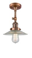 LED Semi-Flush Mount by Innovations - Franklin Restoration Collection, Antique Copper Finish - 201F-AC-G2-LED