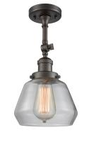 One Light Semi-Flush Mount by Innovations - Franklin Restoration Collection, Oil Rubbed Bronze Finish - 201F-OB-G172