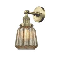 LED Wall Sconce by Innovations - Franklin Restoration Collection, Antique Brass Finish - 203-AB-G146-LED