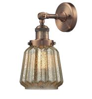 LED Wall Sconce by Innovations - Franklin Restoration Collection, Antique Copper Finish - 203-AC-G146-LED