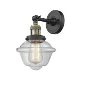 LED Wall Sconce by Innovations - Franklin Restoration Collection, Black Antique Brass Finish - 203-BAB-G532-LED