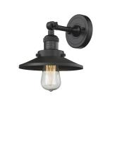 LED Wall Sconce by Innovations - Franklin Restoration Collection, Matte Black Finish - 203-BK-M6-LED