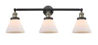 Three Light Bath Vanity by Innovations - Franklin Restoration Collection, Black Antique Brass Finish - 205-BAB-G41