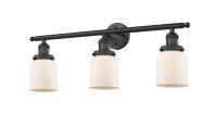 Three Light Bath Vanity by Innovations - Franklin Restoration Collection, Matte Black Finish - 205-BK-G51