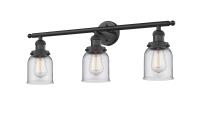 Three Light Bath Vanity by Innovations - Franklin Restoration Collection, Matte Black Finish - 205-BK-G52