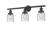 Three Light Bath Vanity by Innovations - Franklin Restoration Collection, Matte Black Finish - 205-BK-G54