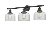 Three Light Bath Vanity by Innovations - Franklin Restoration Collection, Matte Black Finish - 205-BK-G72