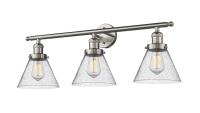 Three Light Bath Vanity by Innovations - Franklin Restoration Collection, Brushed Satin Nickel Finish - 205-SN-G44