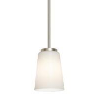 One Light Pendant by AFX Lighting - Joanna Collection, Satin Nickel Finish - JNNP05MBSN