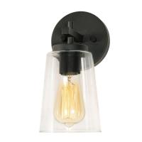 One Light Wall Sconce by AFX Lighting - Joanna Collection, Textured Black Finish - JNNS0511MBBK